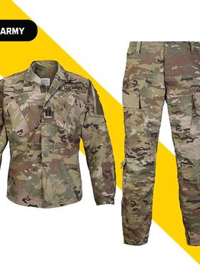 天蝎W2迷彩作战服基地作训服OCP军迷战术外套上衣MC防刮耐磨套服