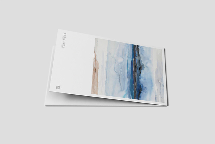 KP10抽象水墨现代简约贺卡