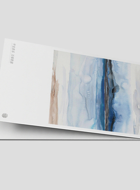 kp10抽象水墨现代简约生日节日邀请商务通用贺卡小折卡明信片礼物