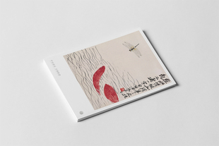 kp951工笔中国风禅意水墨山水母亲节贺卡邀请函小装 饰卡片明信片