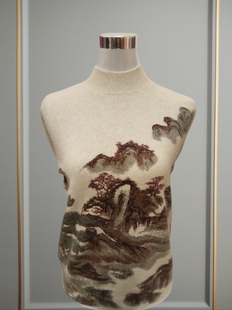 双鹿正品羊毛衫女式半高领新冬款羊驼绒时尚洋气针织加厚毛衣咖色