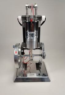 J31008全金属汽油内燃机模型 单缸指示灯冲程演示 物理实验教学