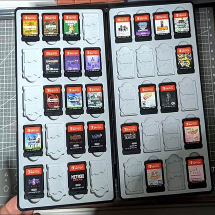 订制款超大容量280卡switch 卡带收纳盒switch及ns2 ps4