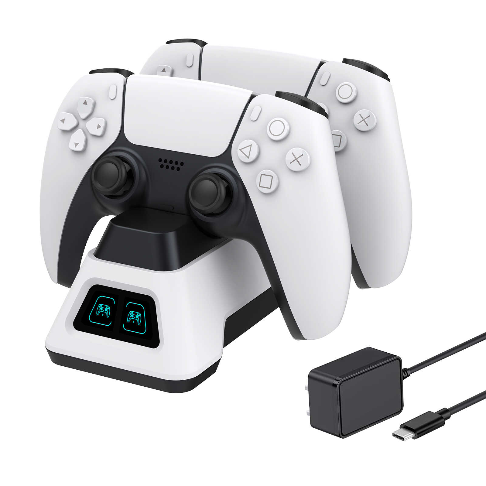 PS5手柄双座游戏手柄充电器底座