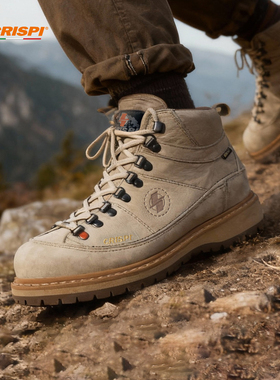 CRISPI意大利秋冬防水防滑徒步登山鞋靴复古马丁靴Monaco Premium