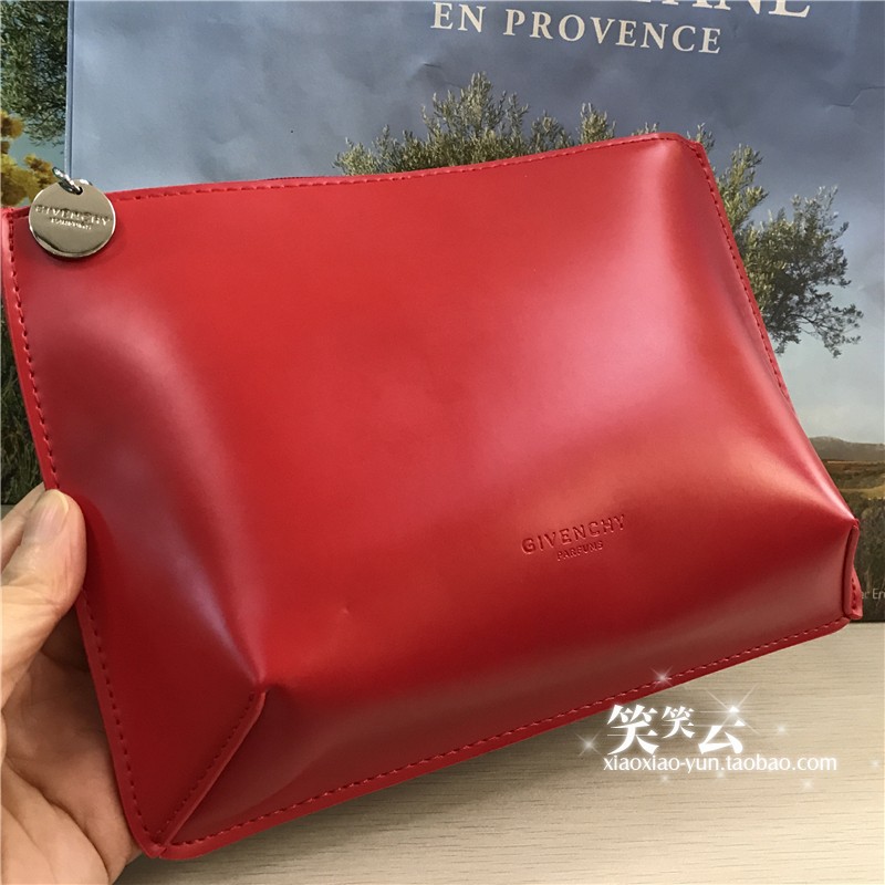 专柜赠品 纪梵希红色化妆包 黑色单肩包 收纳盒化妆箱 粉色贝壳包