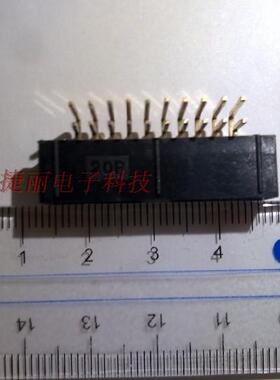 简易牛角座 20PIN DC3-20P 弯脚 2.54MM ISP下载接口2*10 20P