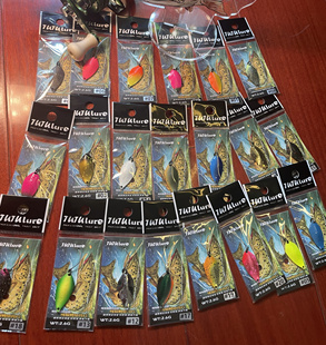 TUTUlure 纯铜彩色马口 鳟鱼亮片2.6克 路亚饵