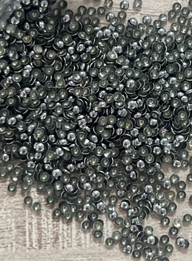 DIY散珠美甲化妆兵人娃衣网红烫片小圆半圆烫铆钉扣子迷你 枪黑色