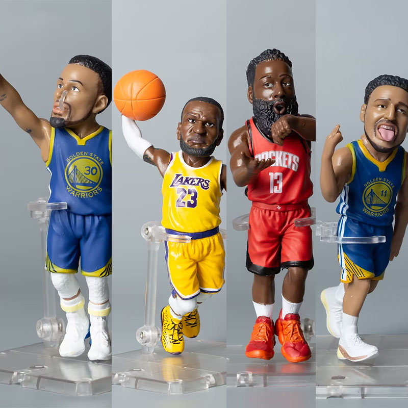 NBA篮球巨星Q版球员11#/13#/23#/30# 公仔摆件手办