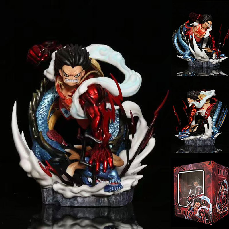 和之国 mke 路飞 vs 凯多 模型 场景 雕像 盒装手办礼品