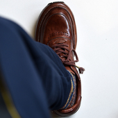 3D厚底增高5cm 原宿混搭板鞋 重磅洗水马皮 昱谷®vintage老爹鞋