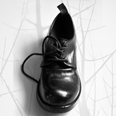 新 颓废中古Derby 水洗牛皮固特异皮鞋 昱谷®y2k暗黑微翘 宽头