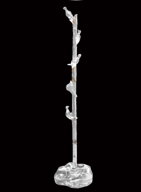 【本尼家】TY26透明铂晶雕塑《喜上眉梢》衣帽架艺术品落地装饰