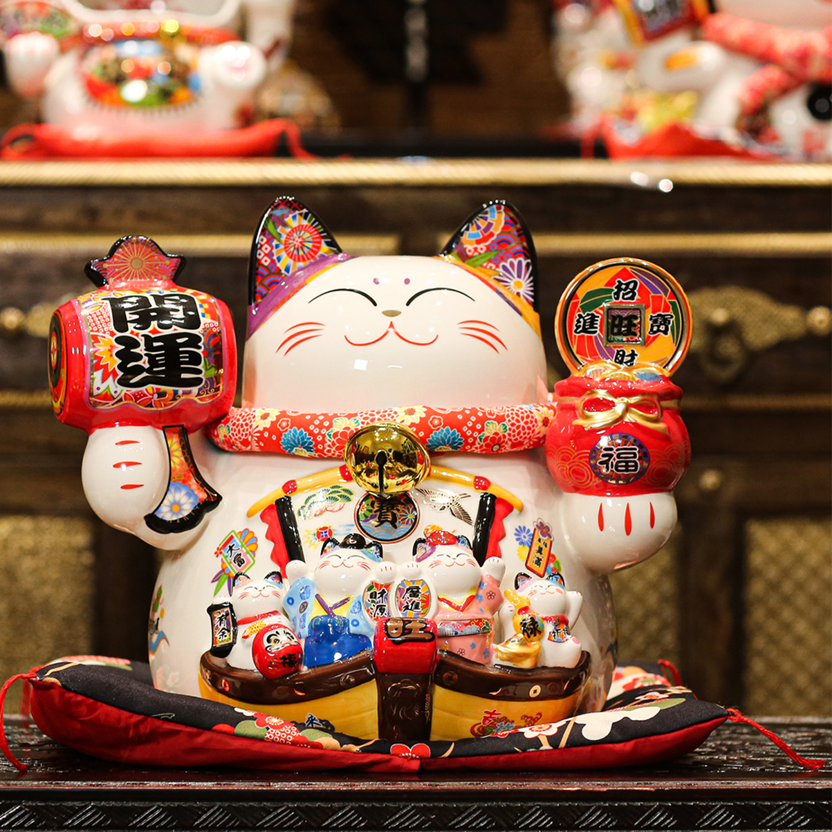 【本尼家】眯眼笑招财猫存钱罐开业店铺礼礼物家居玄关摆件,家居饰品,装饰摆件,淘宝优惠券,粉丝福利购,淘宝优惠卷