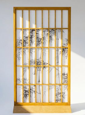 【本尼家】TS873竹子折屏高180cm*宽100cm