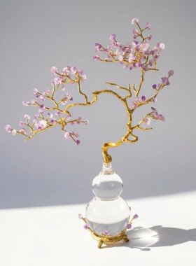 【本尼家】HY17现代轻奢装饰水晶葫芦家居客厅桌面饰品玄关摆件