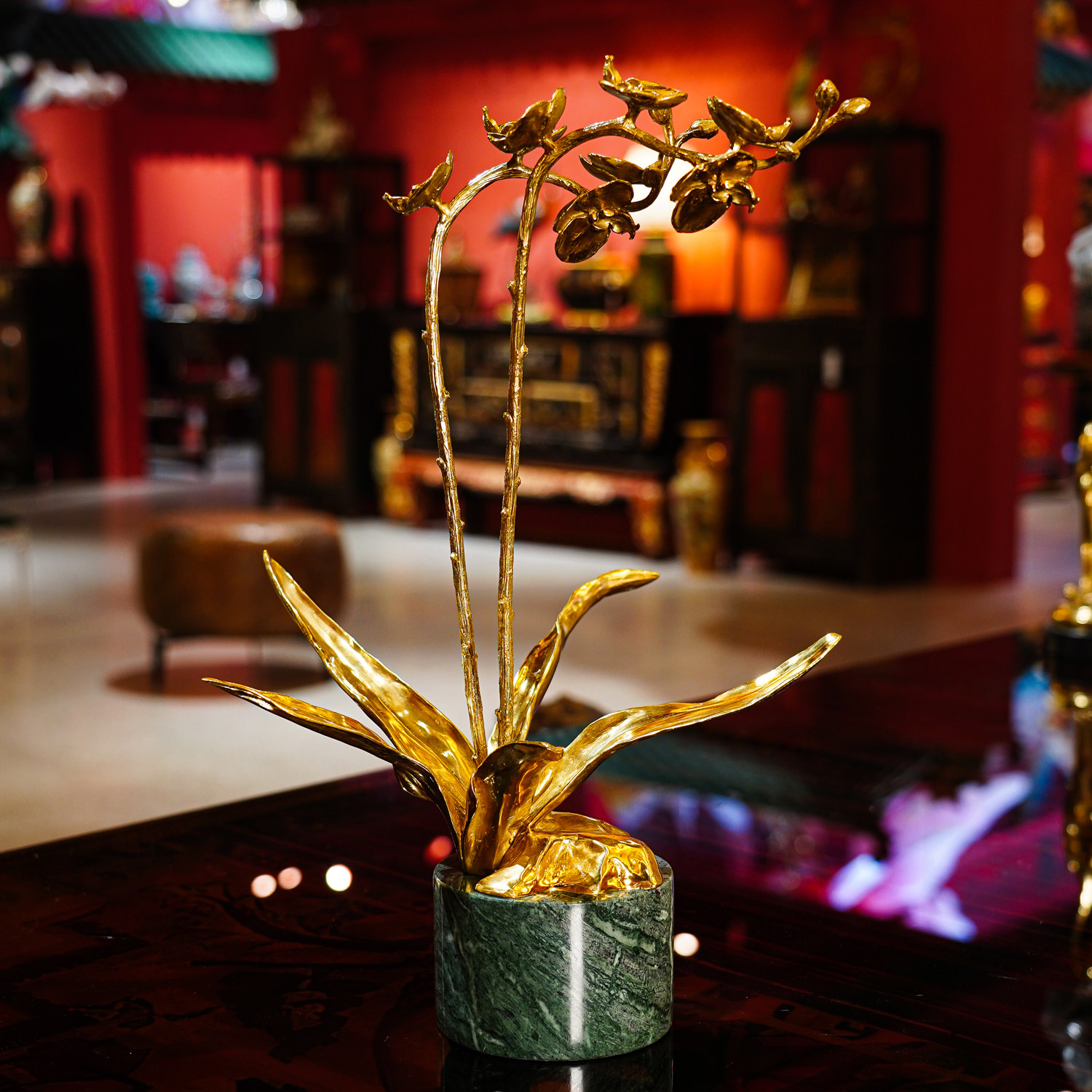 【本尼家】GY15现代家居软装装饰黄铜鲜花客厅桌面玄关艺术摆件,家居饰品,桌面摆件,淘宝优惠券,粉丝福利购,淘宝优惠卷