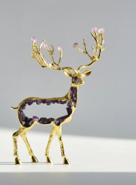 【本尼家】HY218现代轻奢装饰鹿饰品客厅电视柜桌面玄关摆件