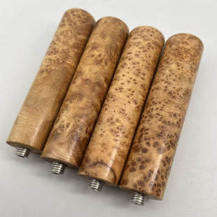 咖啡手柄留疤木柄27mm直径M10螺丝花纹随机