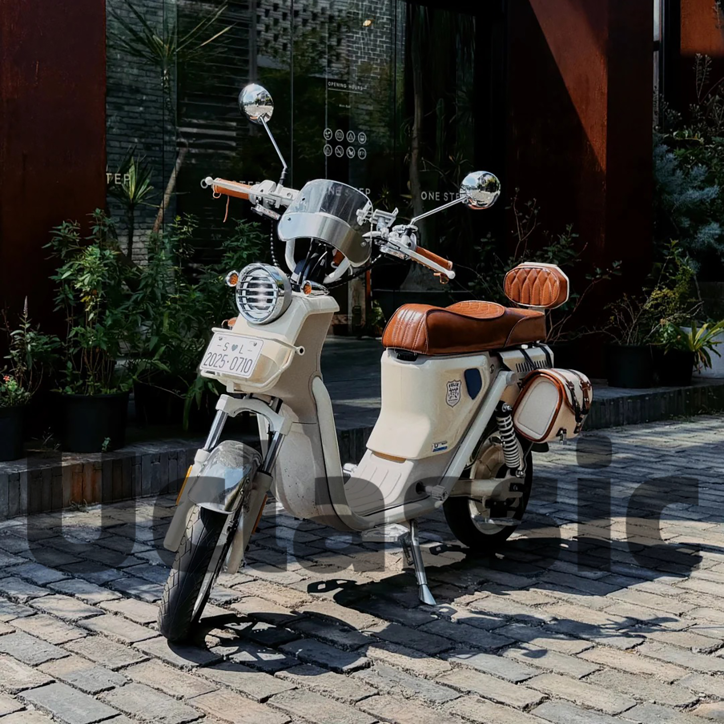 适用小牛u1e复古改装配件后视镜