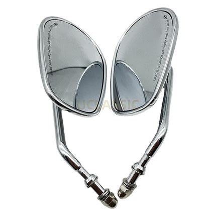 适用小牛u1one/s07电动车复古全金属后视镜 摩托车哈雷改装后视镜