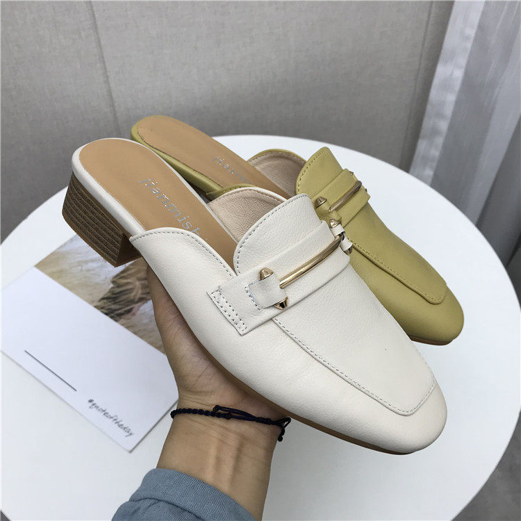 2020春款断码真皮女鞋处理气质
