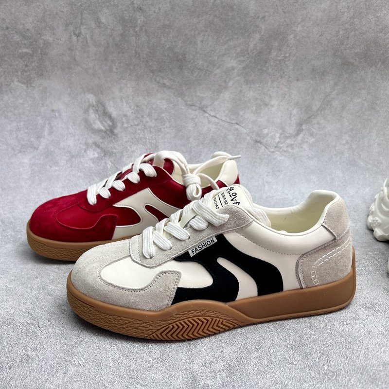 2026春季新款真皮新款女鞋厚底休闲深口时尚牛皮百搭系带女单鞋,女鞋,深口单鞋,淘宝优惠券,粉丝福利购,淘宝优惠卷