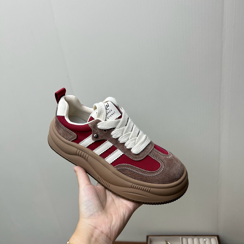 工厂断码真皮运动鞋女