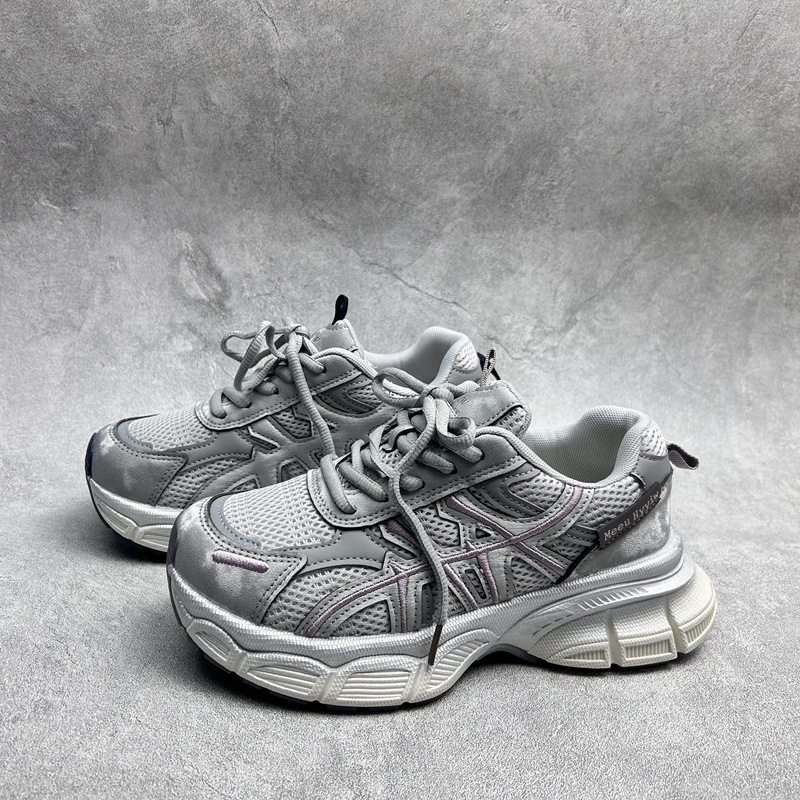 2026春季新款女鞋网布厚底休闲深口系带舒适百搭软底透气女单鞋,女鞋,深口单鞋,淘宝优惠券,粉丝福利购,淘宝优惠卷