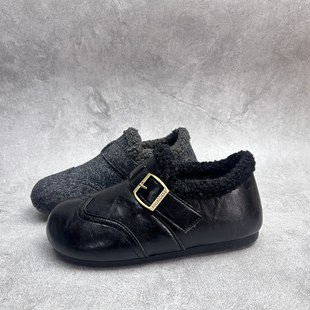 超纤厚底休闲深口套脚舒适百搭软底加绒女棉鞋 女鞋 新款 2025秋季