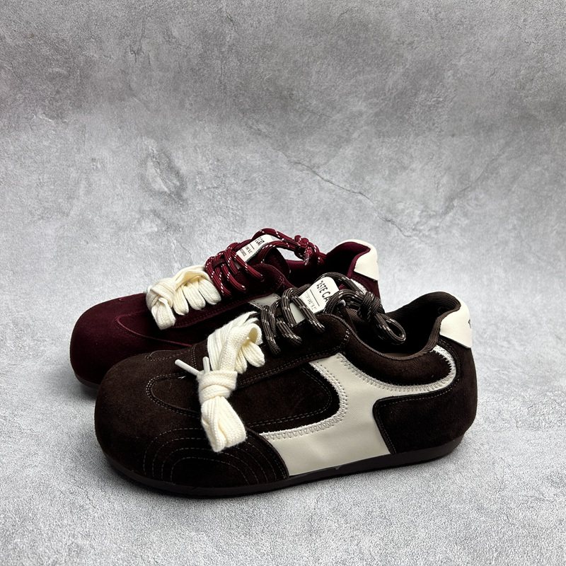 2026春季新款真皮新款女鞋厚底休闲深口时尚牛皮百搭系带女单鞋,女鞋,深口单鞋,淘宝优惠券,粉丝福利购,淘宝优惠卷