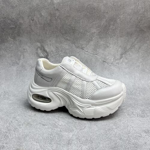 2026春季新款女鞋超纤厚底休闲深口系带舒适百搭软底透气女单鞋