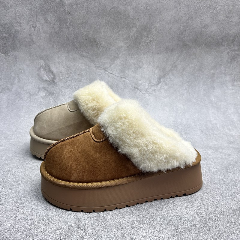 工厂2025秋冬断码超纤女鞋雪地靴厚底休闲舒适保暖时尚套脚短靴