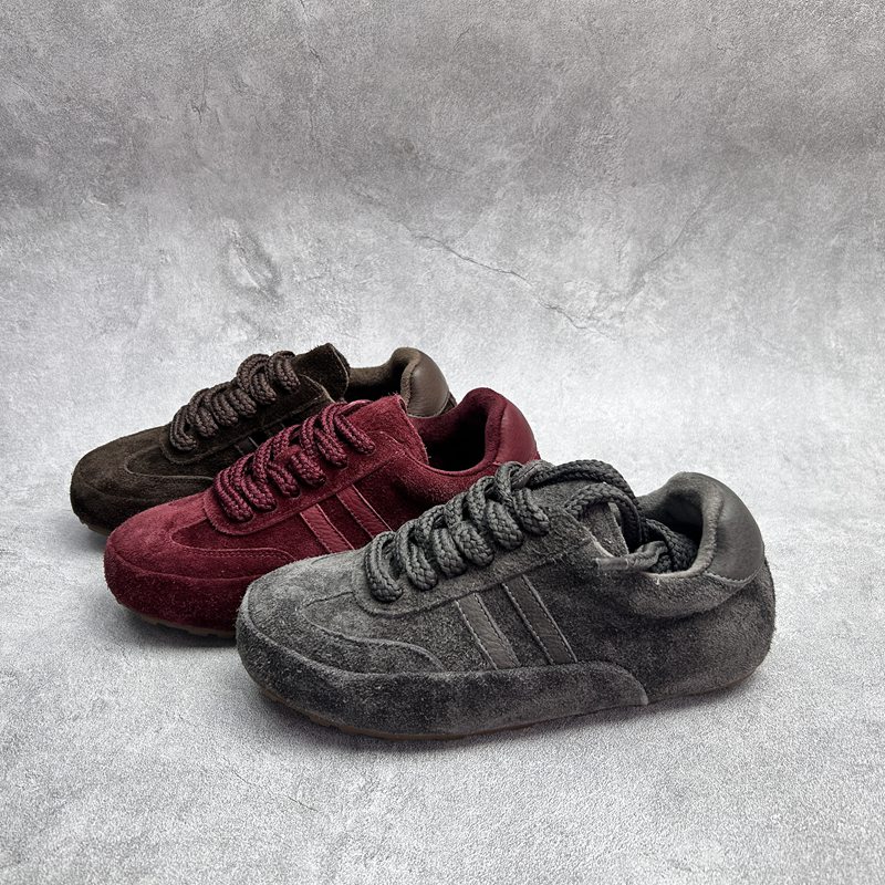 2025断码秋季真皮新款女鞋厚底休闲深口时尚牛皮加绒女棉鞋