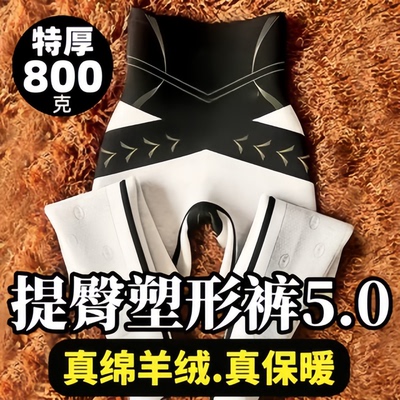 日本正品含绵羊毛鲨鱼裤女外穿