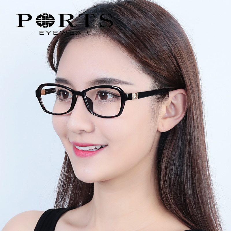 PORTS宝姿眼镜架 女士时尚复古大框时尚百搭圆框光学镜框POF14704