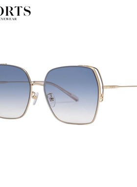 2024款PORTS宝姿太阳镜个性时尚大框女不规则显瘦脸墨镜PSF21303