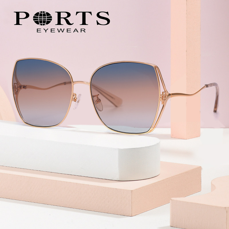 PORTS宝姿太阳镜女大框显瘦脸装饰墨镜开车驾驶镜潮优雅 PSF21111