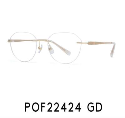 PORTS宝姿镜框女百搭眼镜时尚无框镜架 超轻可配近视镜 POF22424