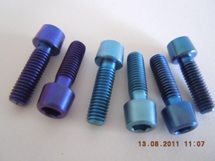 把立替换螺丝 TC4 6Al 钛螺丝 单车钛合金螺丝