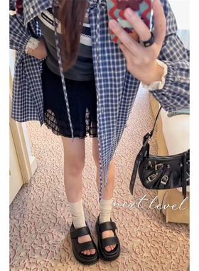 bytheWEI高端线【厚底羊羊】nextlevel头层小羊皮厚底凉鞋女鞋