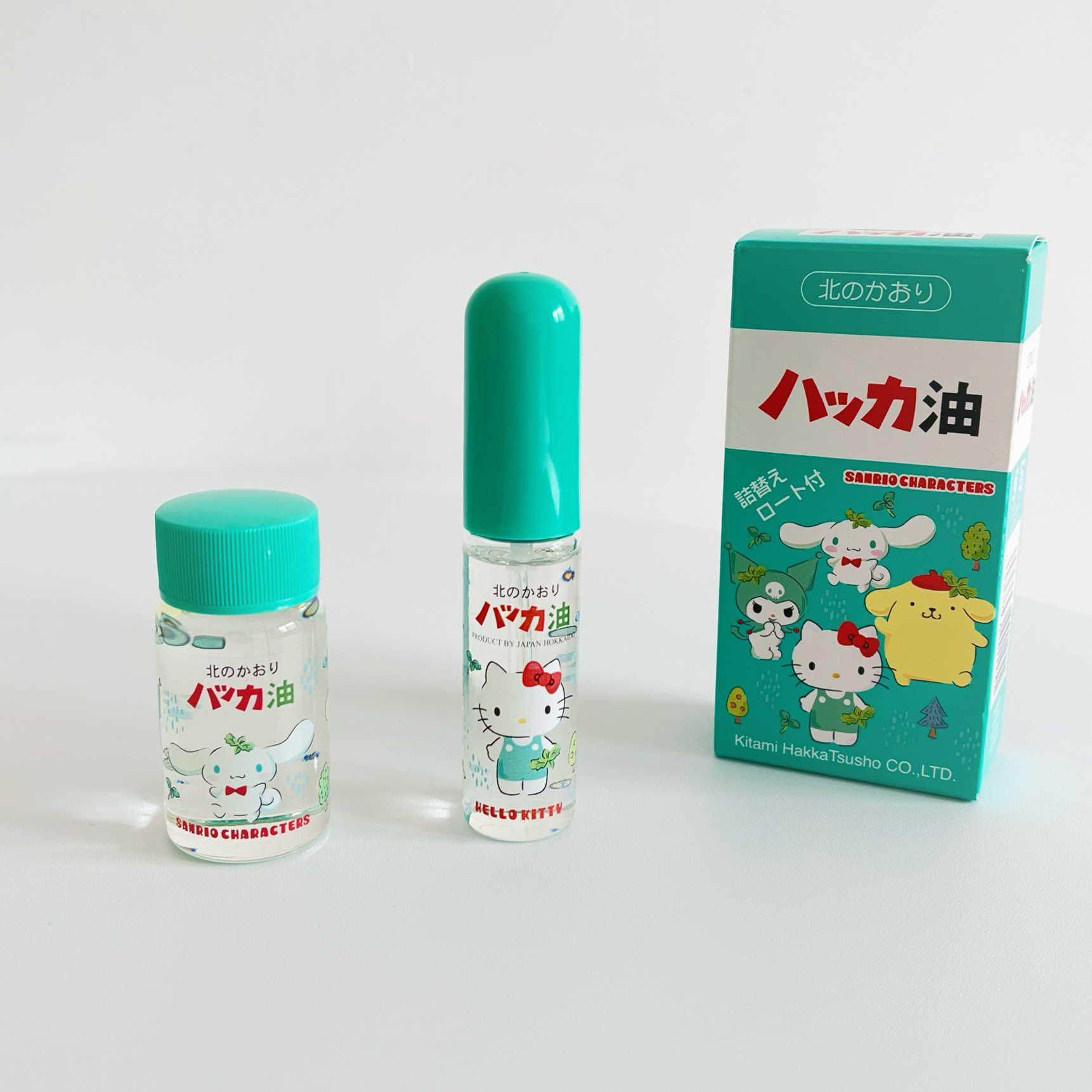 日本薄荷清凉油Hello Kitty北海道北见提神醒脑除异味消臭驱蚊虫