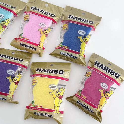 韩国haribo哈瑞宝洗碗百洁布海绵擦不沾油双面厨房洗碗擦海绵刷