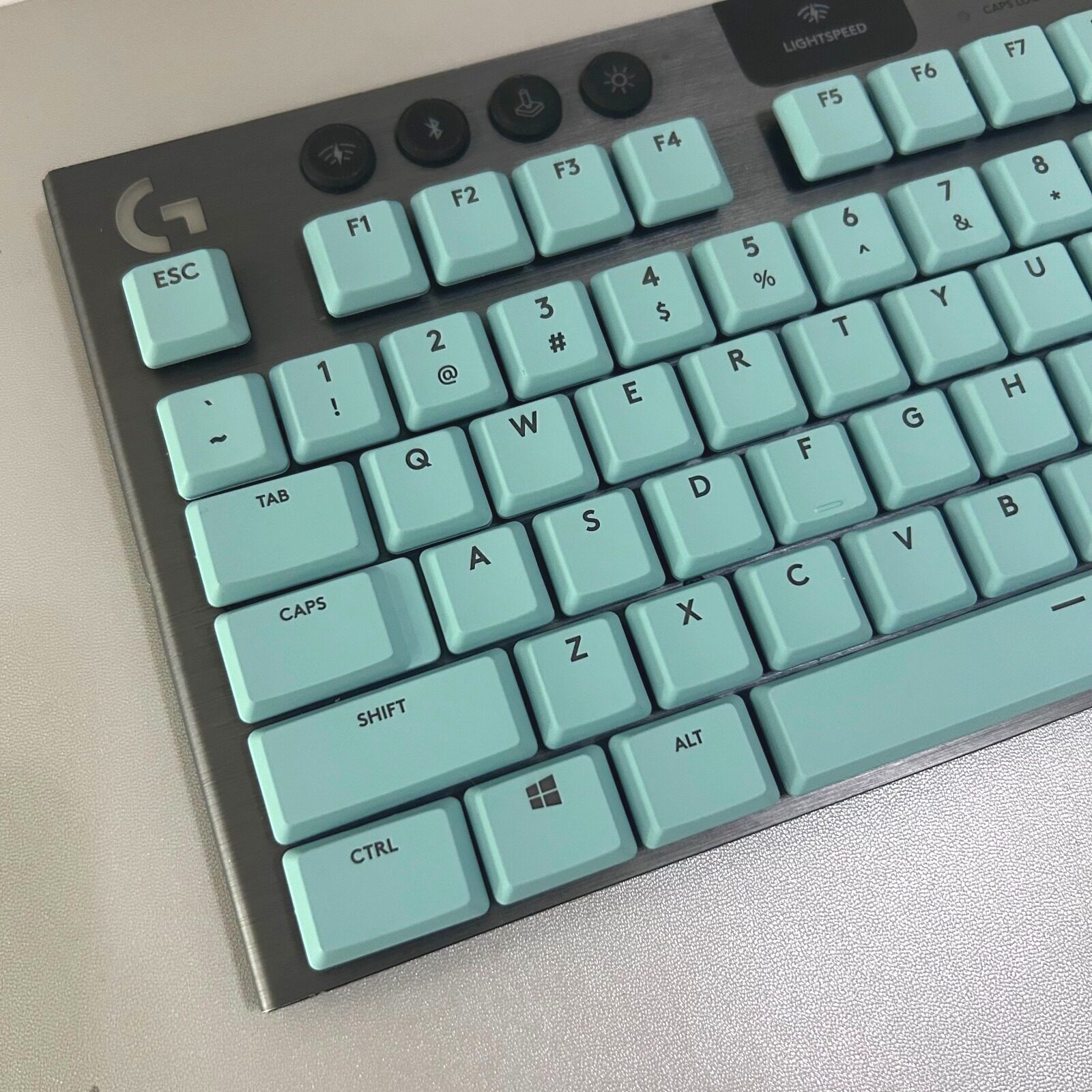 绿色全新罗技透光键帽适配罗技G915/G813/G815/G913/TKL机械键盘