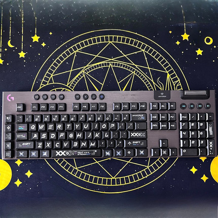 印花集PBT罗技G913键帽套装适用于G813/G913/TKL键盘不掉色不起油