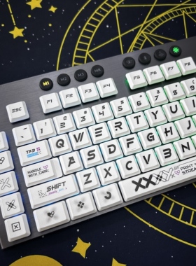 印花集PBT材质罗技G913键帽套装适用于G813/G913/TKL键盘不起油