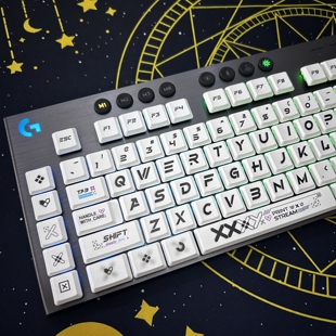 印花集PBT材质罗技G913键帽套装适用于G813/G913/TKL键盘不起油