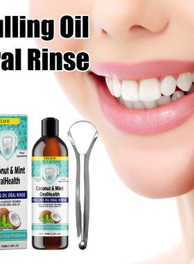 Coconut oil mouthwash for removing tooth stains beautifying