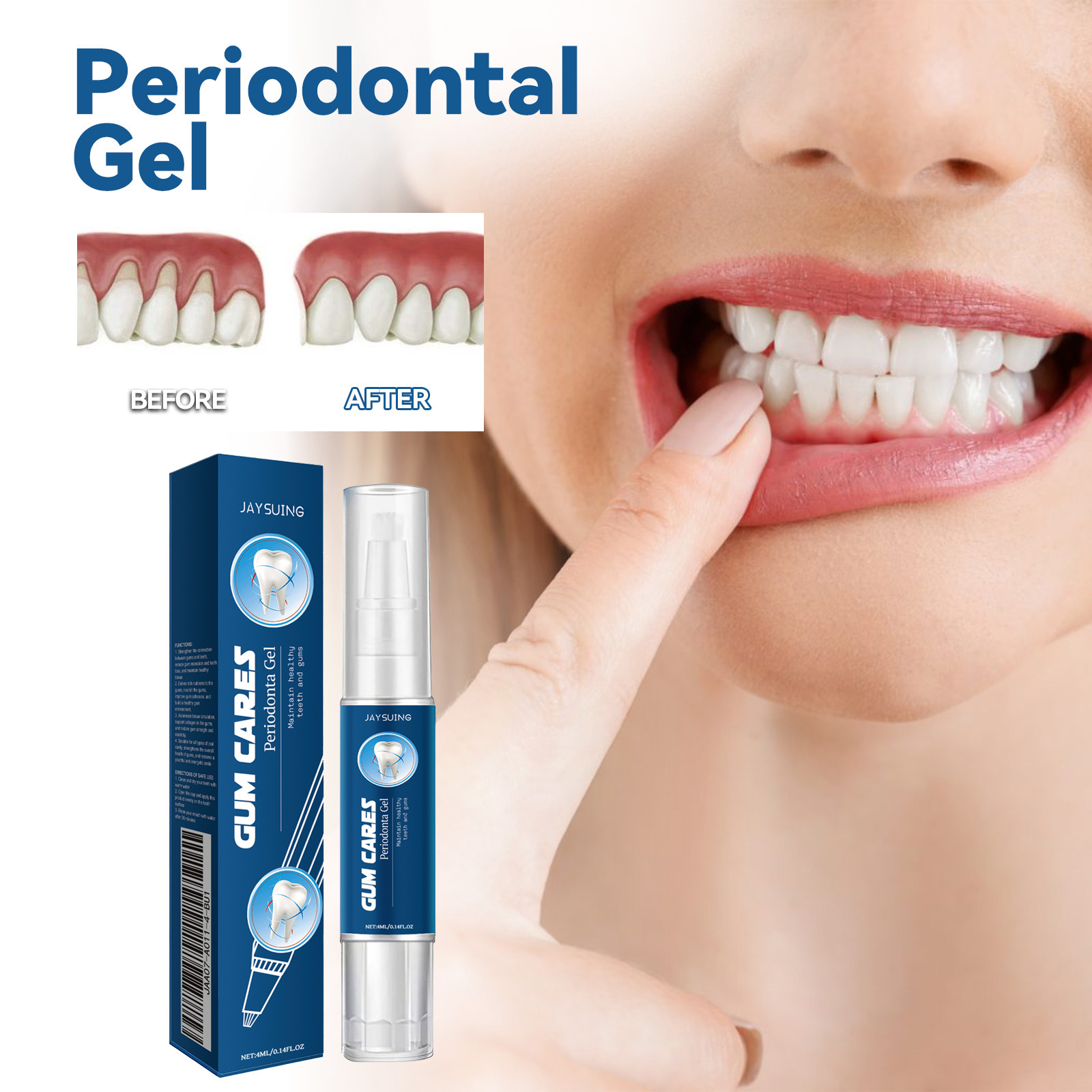 Jaysuing牙龈护理凝胶深层清洁